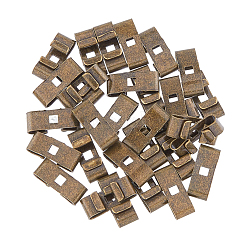 50 шт. тибетский стиль железный галстук-боло слайдеры застежка аксессуары IFIN-FH0001-76