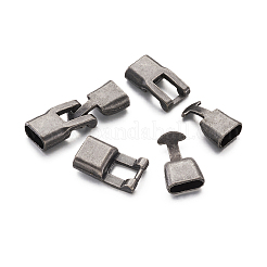 合金製スナップロッククラスプ留め金具  ガンメタ色  34mm&nbsp;LS-PALLOY-TAC0009-24AS