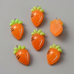 Подвески с фруктами из прозрачной смолы&nbsp;LS-RESI-WH0021-75D