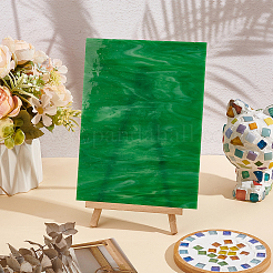 Кабошоны из стекла&nbsp;GGLA-WH0003-001B