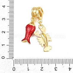 Perles pendantes en laiton serties de micro-pavés de zircon cubique transparent&nbsp;CU-CBAF1EE-06G-01