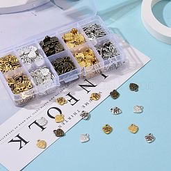 500 шт. 5 стиля подвески из сплава в тибетском стиле&nbsp;TIBEP-LS0001-04