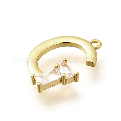 Латунные микро проложить кубического циркония подвески&nbsp;KK-M310-01G-07