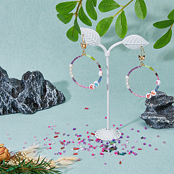 225 г 15 видов стеклянных бусин круглой и стеклярусной формы SEED-DC0001-04