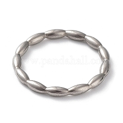 201 anelli di collegamento in acciaio inox, anello rotondo, colore acciaio inossidabile, 20.5x2mm, diametro interno: 17.4mm