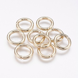 Eisen offenen Ringe springen, Licht Gold, 12 Gauge, 12x2 mm, Innendurchmesser: 8 mm, ca. 54 Stk. / 50 g