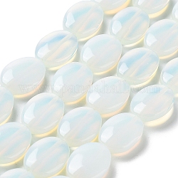 Opalite Perlen Stränge, Flachoval, 17.5~18x12.5~13x6 mm, Bohrung: 1.2 mm, ca. 22 Stk. / Strang, 15.55'' (39.5 cm)