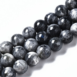 Natural Labradorite Beads Strands, Round, 8mm, Hole: 0.8mm, about 49pcs/strand, 15.63 inch(39.7cm)