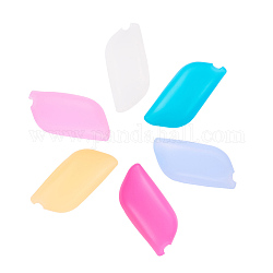 Tragbare Zahnbürstenhülle aus Silikon, Mischfarbe, 60x26x19 mm, 12 Stück / Set