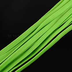 Elastic Cord, with Fibre Outside and Rubber Inside, Lawn Green, 9mm, about 76.55 yards(70m)/bundle