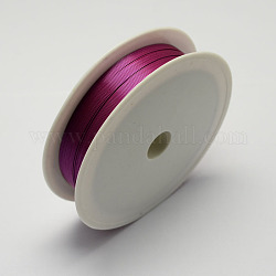 Fil de fer rond, support violet rouge, 24 jauge, 0.5mm, environ 22.96 pied (7 m)/rouleau, 10 rouleaux / ensemble