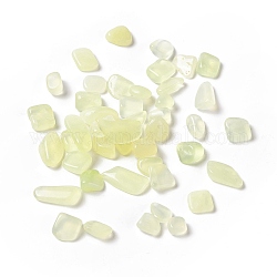 Nouvelles perles de jade naturelles, pas de trous / non percés, pépites, 9.5~18.5x7.5~9x2.5~5.5mm, environ 790 pcs/500 g