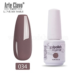 8ml Special Nail Gel, for Nail Art Stamping Print, Varnish Manicure Starter Kit, Rosy Brown, Bottle: 25x66mm