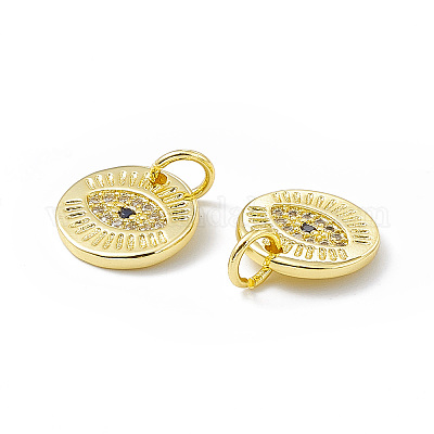 Стойки обшивки латунь микро проложить кубическую прелесть диоксида циркония KK-B065-01G-1