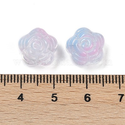 Прозрачные стеклянные бусины DGLA-E004-04J-1