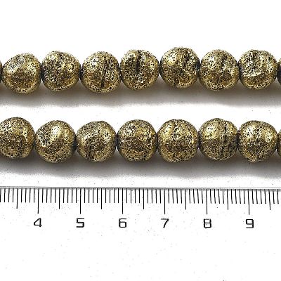 Гальванические бусины из натуральной лавы G-A251-D01-01D-1