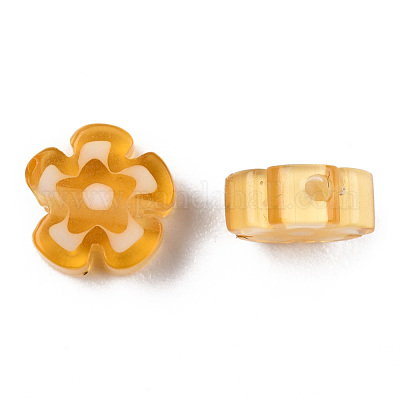 Ручной работы стеклянная бусина тысячецветник нитей LAMP-N029-017A-06-1