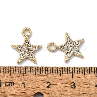 Подвески из сплава и страза&nbsp;LS-RB-P037-01G-03-1