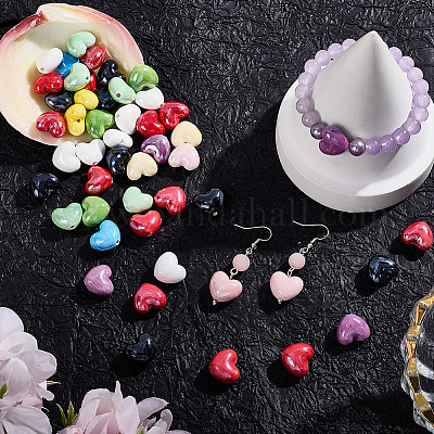 50шт фарфоровые бусины ручной работы PORC-LT0001-02-1