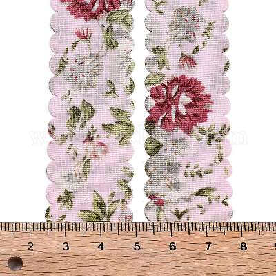 20 ярд полиэфирной ленты с цветочным принтом OCOR-Z005-03D-1