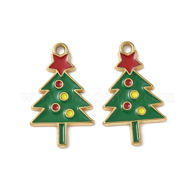 Подвески из нержавеющей стали 304 с эмалью STAS-L300-012G-28-1