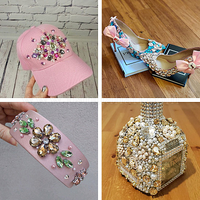 100шт 10 цвета пришить горный хрусталь DIY-CW0001-38-1