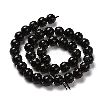 Природные астрофиллитовые бусины&nbsp;G-A202-01C-1