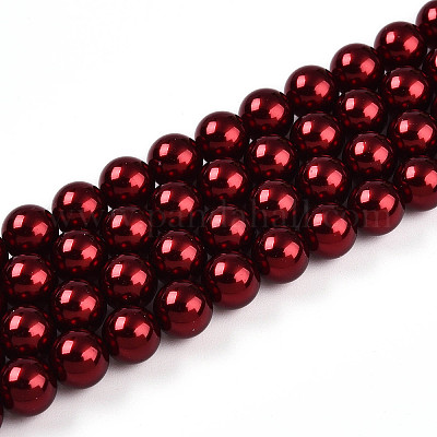 Выпечка из окрашенного перламутрового стекла жемчужные бусинки HY-N002-8mm-A13-1