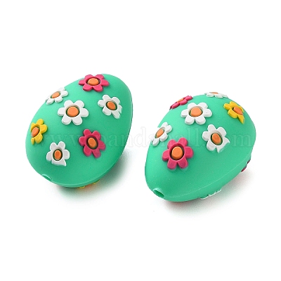 Пасхальные силиконовые бусины SIL-S011-01B-1