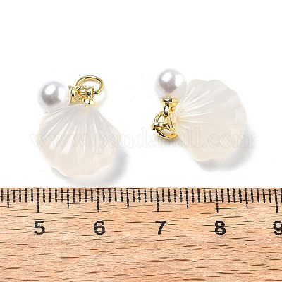 Подвески в форме ракушек из натурального агата G-U025-06G-1