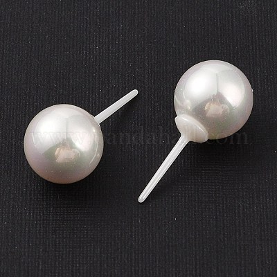 Гипоаллергенные серьги-гвоздики из биокерамики с цирконием и керамикой EJEW-C111-13A-1