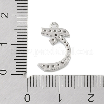 Покрытие стойки латунь микропаве прозрачные подвески из кубического циркония KK-A224-03A-P-1