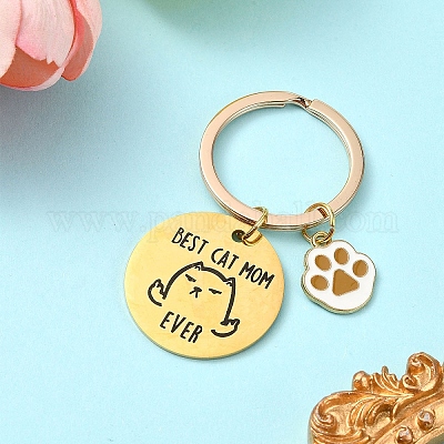 Брелок из эмалевого сплава и нержавеющей стали 201 KEYC-YW00101-02-1