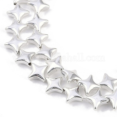 Гальванические нити из синтетических немагнитных гематитовых бусин G-C156-04-1