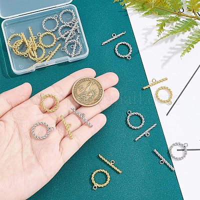 16 комплект из 2-х цветных застежек-тоглов из нержавеющей стали марки 304 STAS-UN0036-68-1