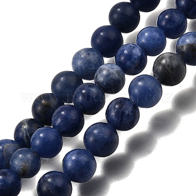 Естественно содалит круглый шарик нити&nbsp;LS-G-P072-27-10mm-1