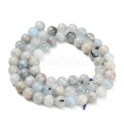 Natürliche Aquamarin Perlen Stränge&nbsp;X-G-F591-29A-6mm-02-1