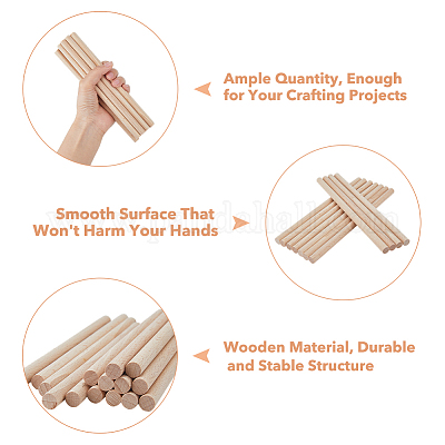 Деревянные ремесленные палочки WOOD-WH0125-11G-1