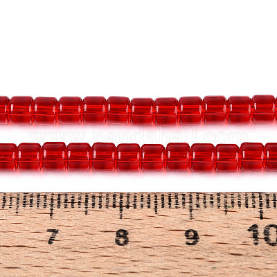 Прозрачные стеклянные бусины GLAA-N065-4x4mm-A04-1