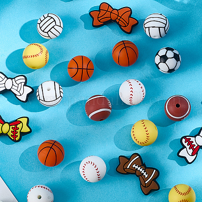 12 стиль силиконовых бусин SIL-PA0001-06-1