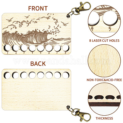 8-позиционные деревянные лотки для хранения ниток для вышивания TOOL-WH0056-016-1