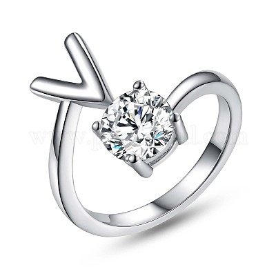 Кольцо-манжета с родиевым покрытием JR852V-1