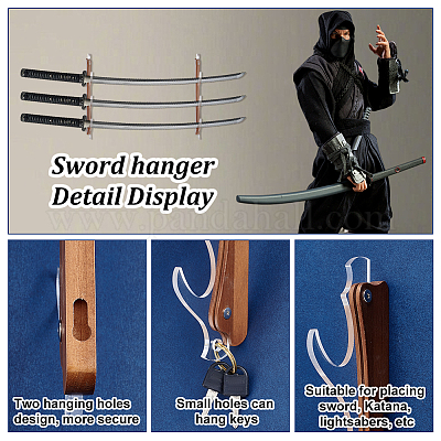 3-ярусные акриловые подставки для меча и катаны ODIS-WH0017-109A-1