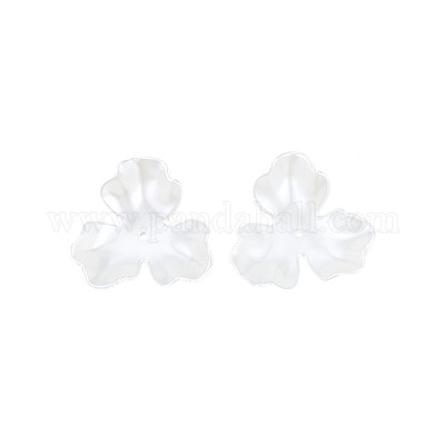 3-лепестковый абс пластмассовый имитационный жемчуг шарики OACR-T018-05-1