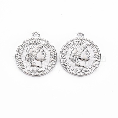 Медные подвески для монет KK-T038-76A-P-1