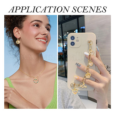 12 шт. 12 стиля латунные подвески с микропаве и кубическим цирконием KK-TA0002-31-1