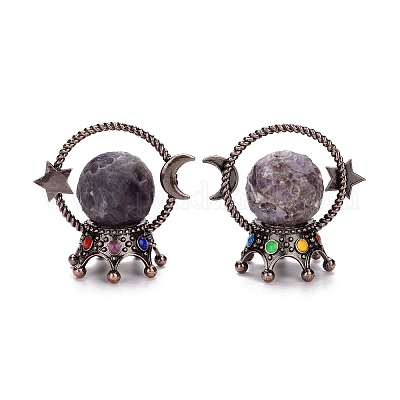 Украшения из сферы натурального аметиста DJEW-G032-03R-01-1