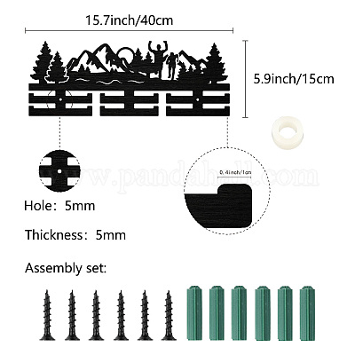 Вешалка для медалей из модного дерева ODIS-WH0041-160-1