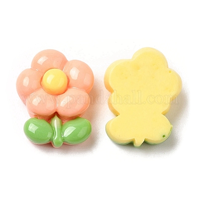 Мультяшные непрозрачные кабошоны из смолы RESI-C039-03E-1