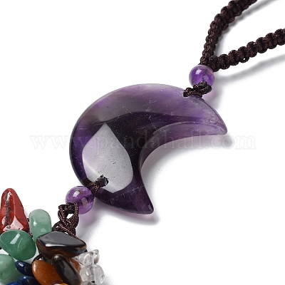 Лунный натуральный аметист HJEW-R127-01B-1